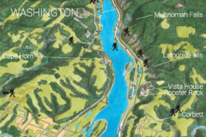 Big Foot Gorge Map